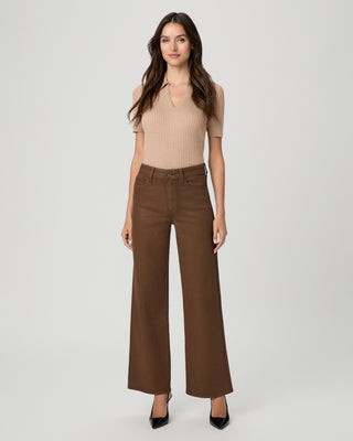 Anessa 31 Inch Wide Leg Jean - Cognac Luxe Coating | Paige