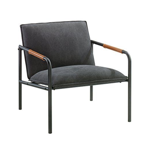 Sauder Boulevard Cafe Metal Lounge Chair, Charcoal Gray finish | Amazon (US)