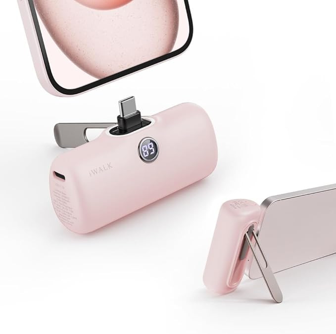 iWALK Portable Charger for iPhone 15 iPhone 16 Series, 20W PD Fast Charging USB-C Power Bank, LED... | Amazon (US)