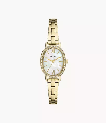Penny Three-Hand Gold-Tone Stainless Steel Watch | Fossil (US)