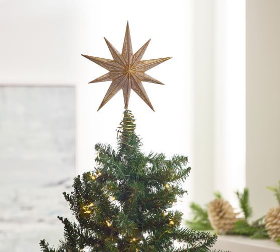 Mirrored Star Tree Topper | Pottery Barn (US)