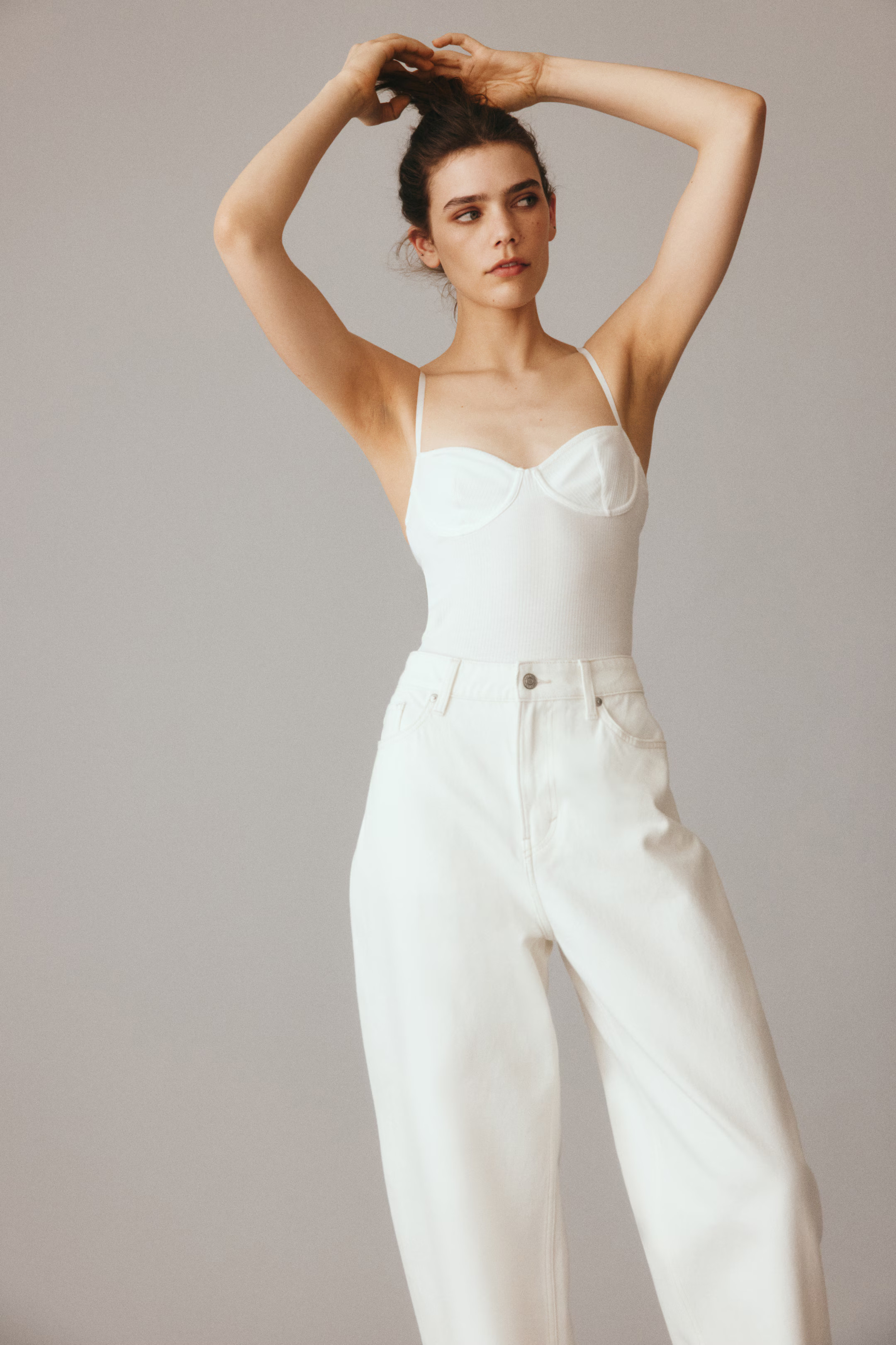 High Rise Barrel Leg Jeans | H&M (US + CA)