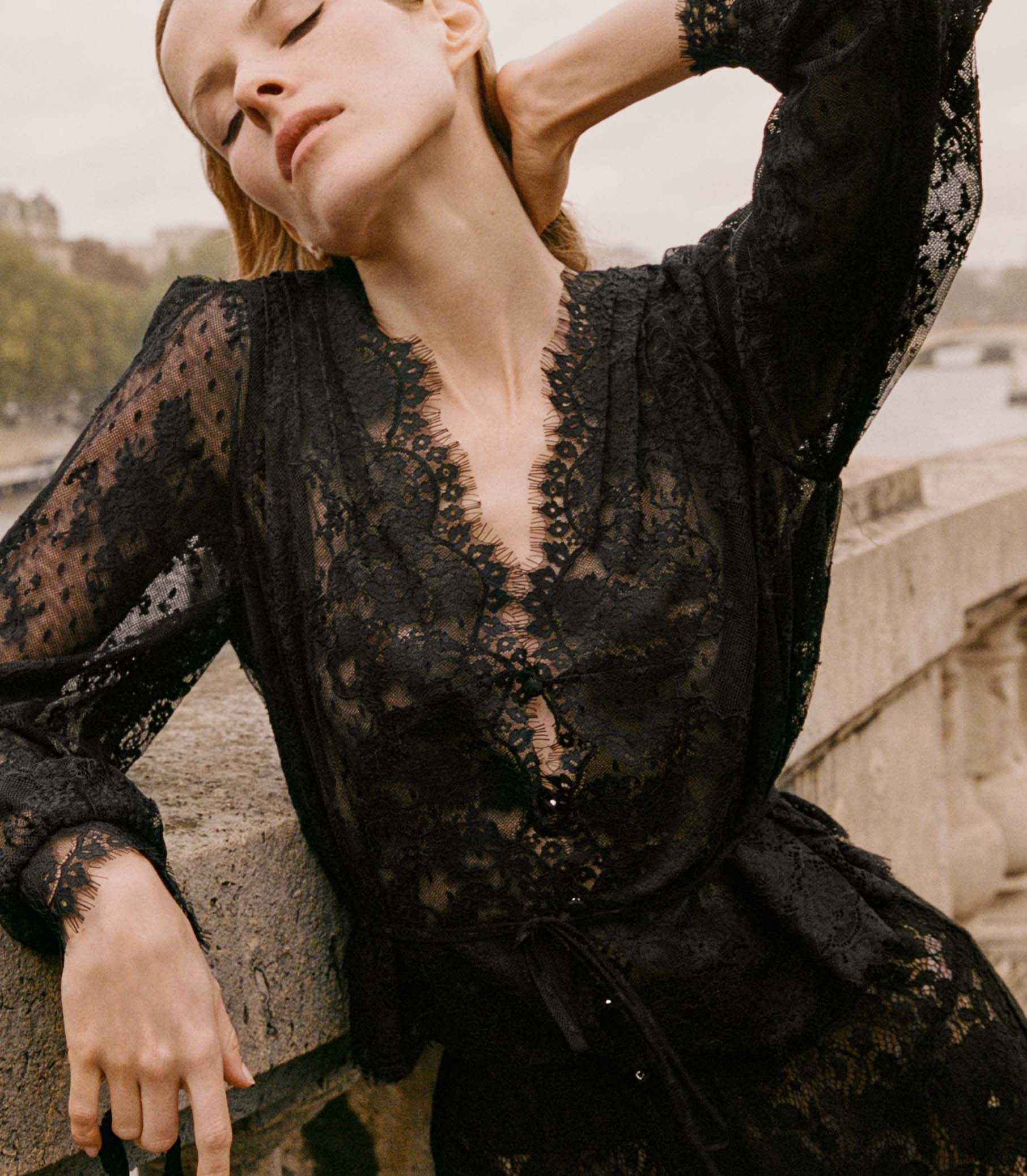 Amaline Top - Black | DÔEN | DOEN