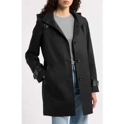 Hooded Cotton Blend Coat | Nordstrom