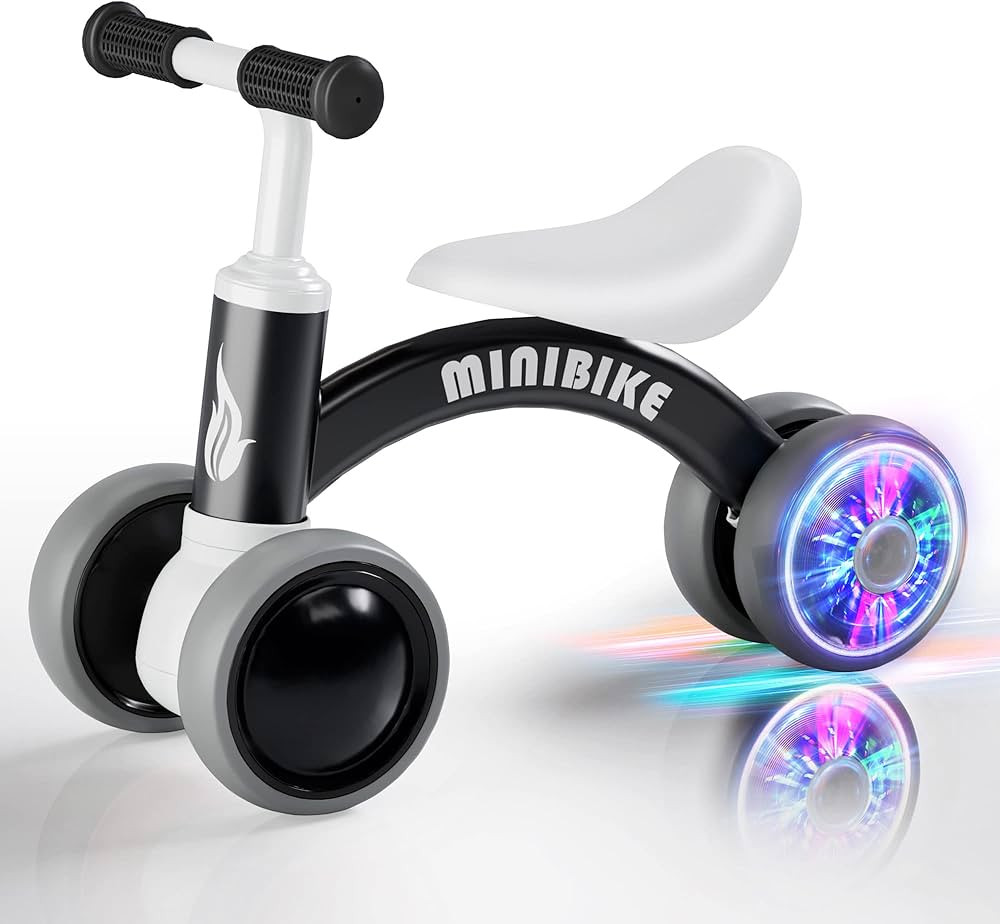 Cawhad Colorful Lighting Baby Balance Bike for 1 Year Old Boy and Girl Gift,10-36 Month Toddler B... | Amazon (US)