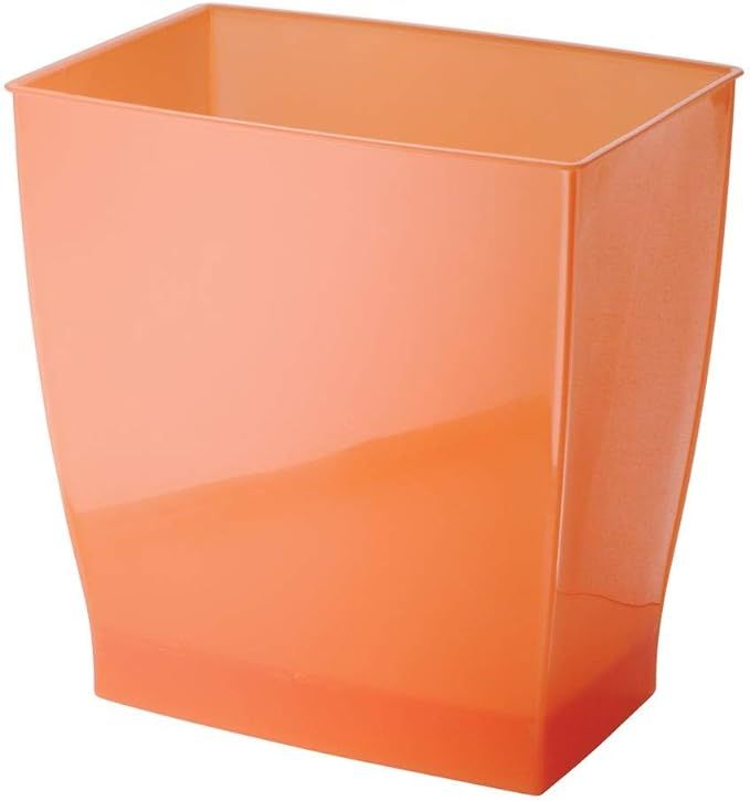 iDesign 64780 Spa Rectangular Trash, Waste Basket Garbage Can for Bathroom, Bedroom, Home Office,... | Amazon (US)