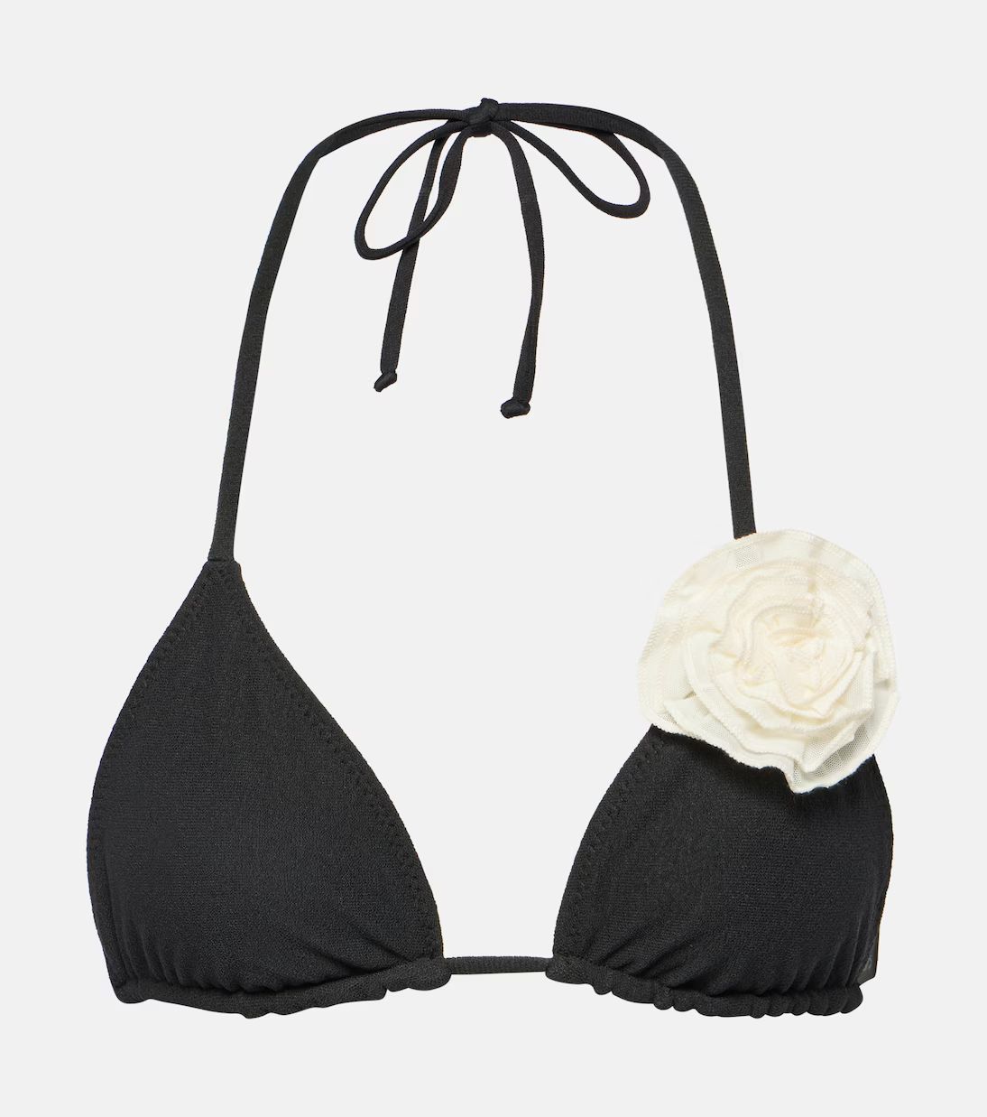 Floral-appliqué triangle bikini top | Mytheresa (UK)