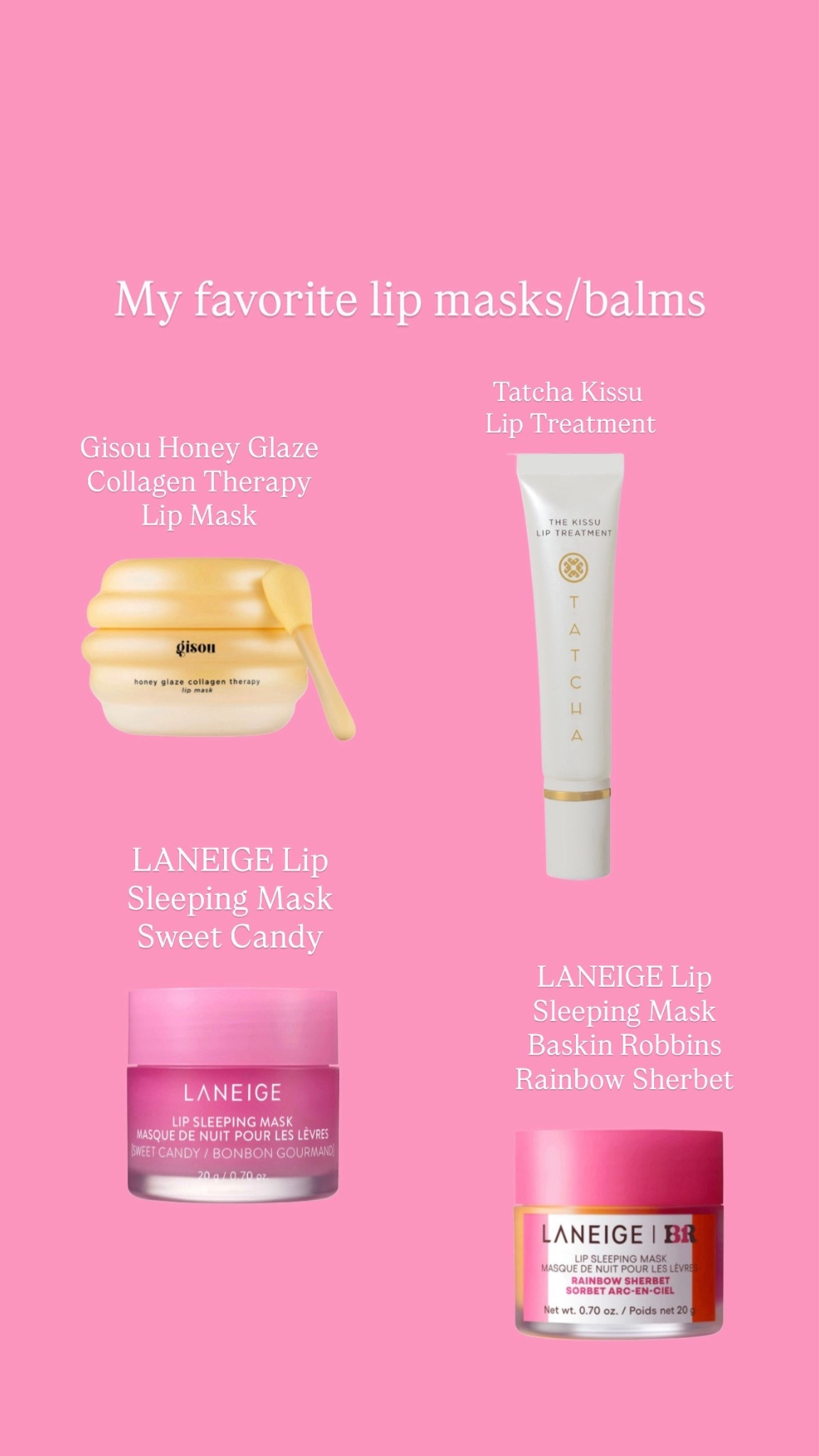 my current favorite lip masks / balms !! these are all sooo good :)



#LTKBeauty