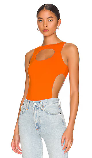 Mabelle Cut Out Top in Orange | Revolve Clothing (Global)
