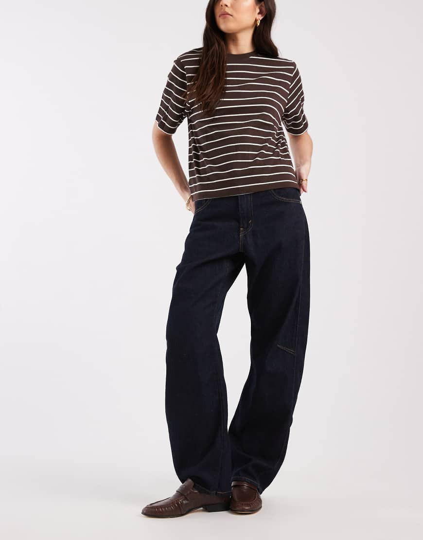 Levi's cinch barrel jeans in navy-Black | ASOS (Global)