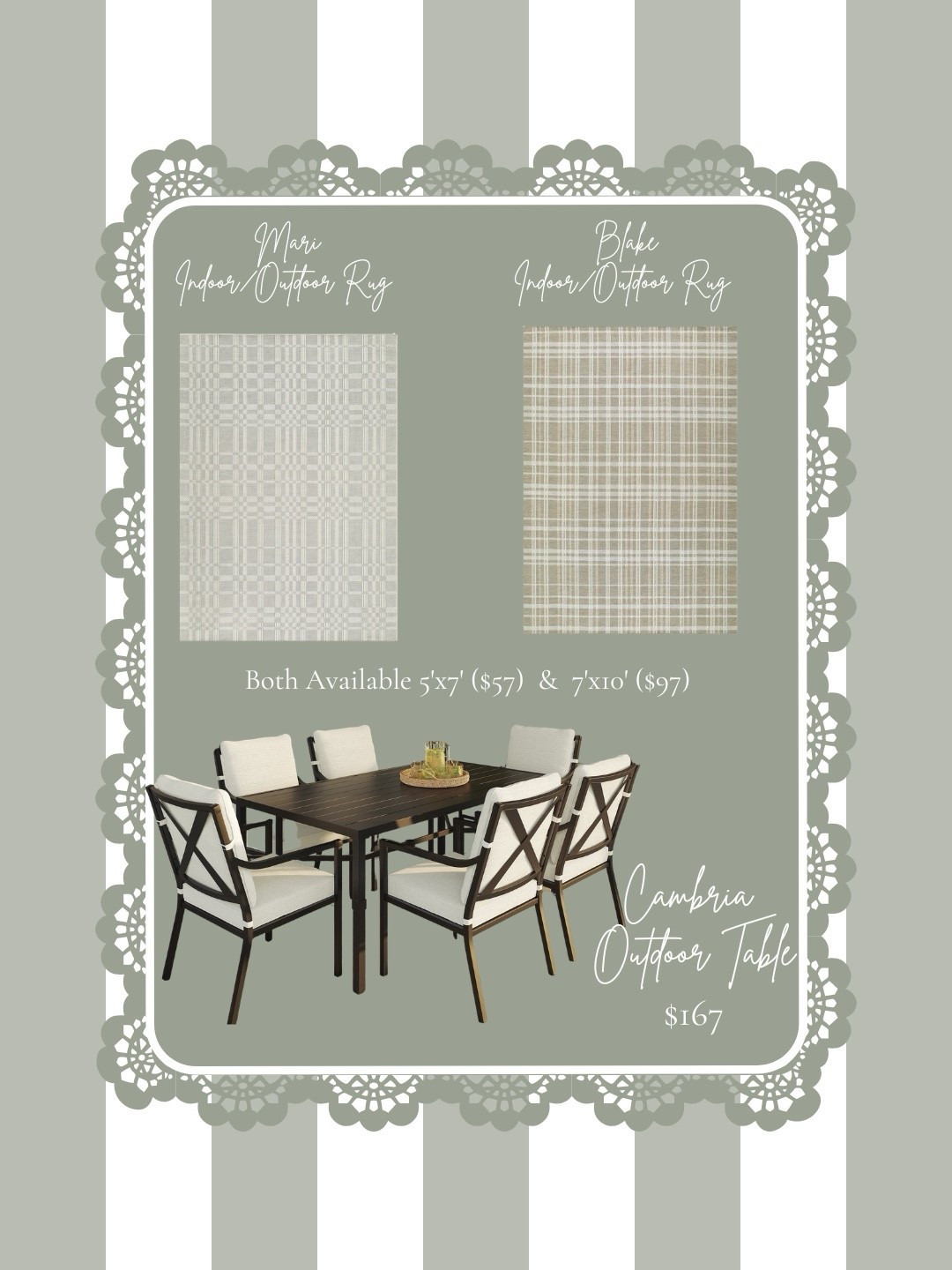 Our gorgeous Cambria outdoor dining table is on sale in black and so are these amazing indoor/outdoor rugs!!

#LTKSeasonal #LTKHome #LTKSaleAlert