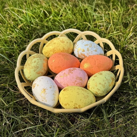 10 Pcs Easter Speckled Eggs, Colorful Plastic Speckled Eggs and Vase Filler Faux Chicken Eggs for Easter Decorations Basket Filler Vase Decorating | Walmart (US)