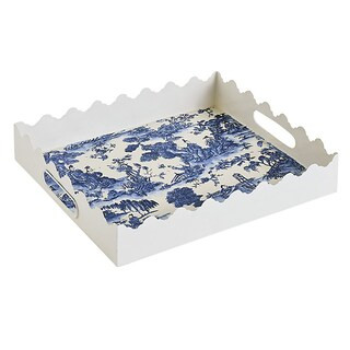 Scalloped Chinoiserie Tray | Ballard Designs, Inc.