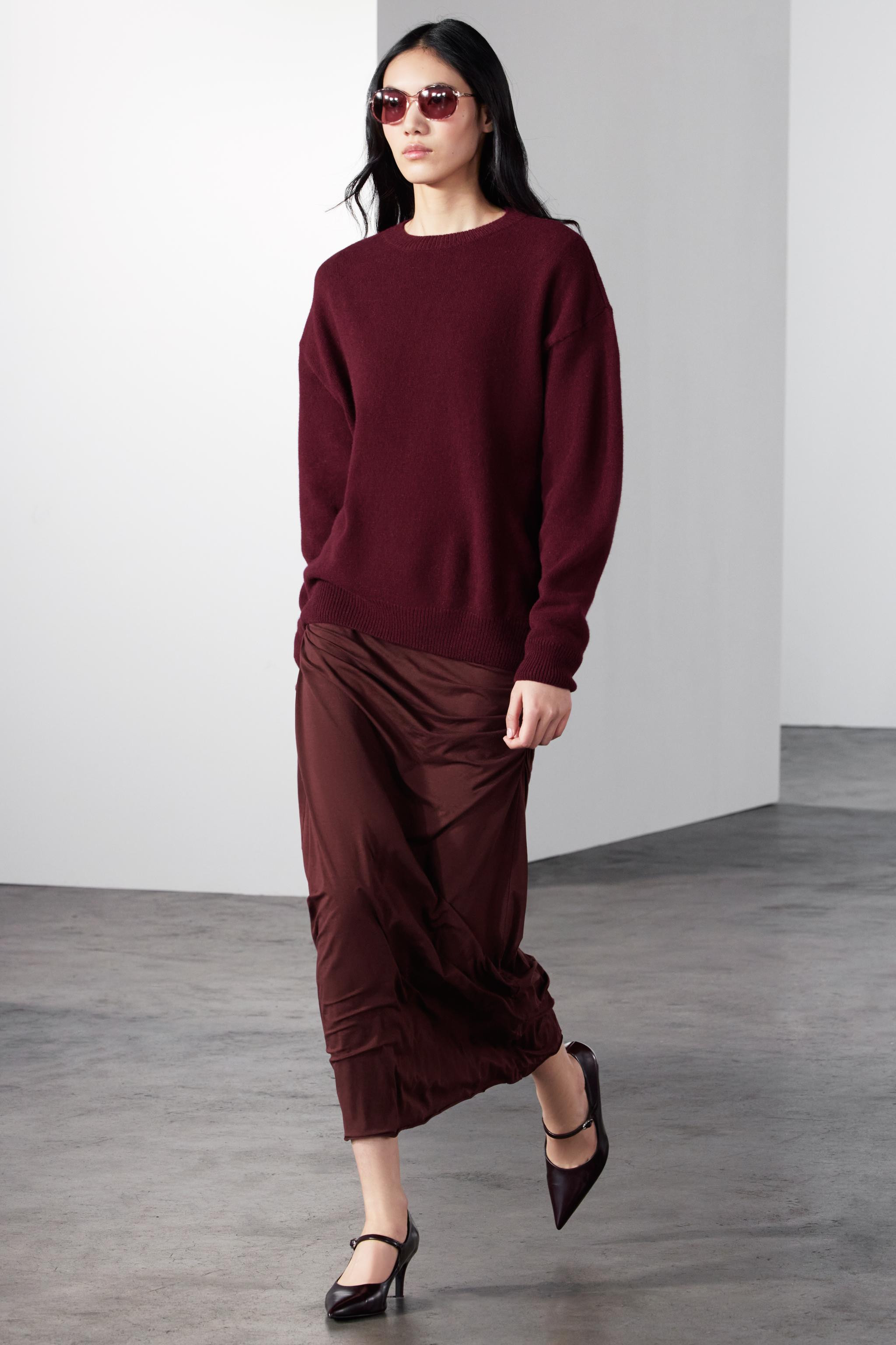 PLAIN CASHMERE AND WOOL SWEATER | Zara UK