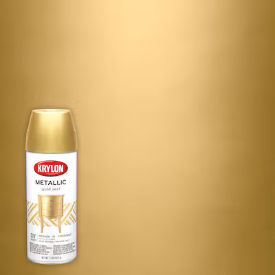 Krylon  High-Gloss Metallic Gold Leaf Metallic Spray Paint (NET WT. 11-oz) | Lowe's