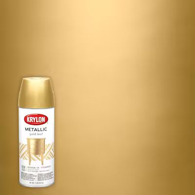 Krylon  High-Gloss Metallic Gold Leaf Metallic Spray Paint (NET WT. 11-oz) | Lowe's