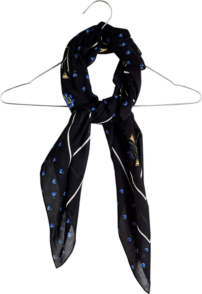 Floral Organic Cotton Scarf | Nordstrom