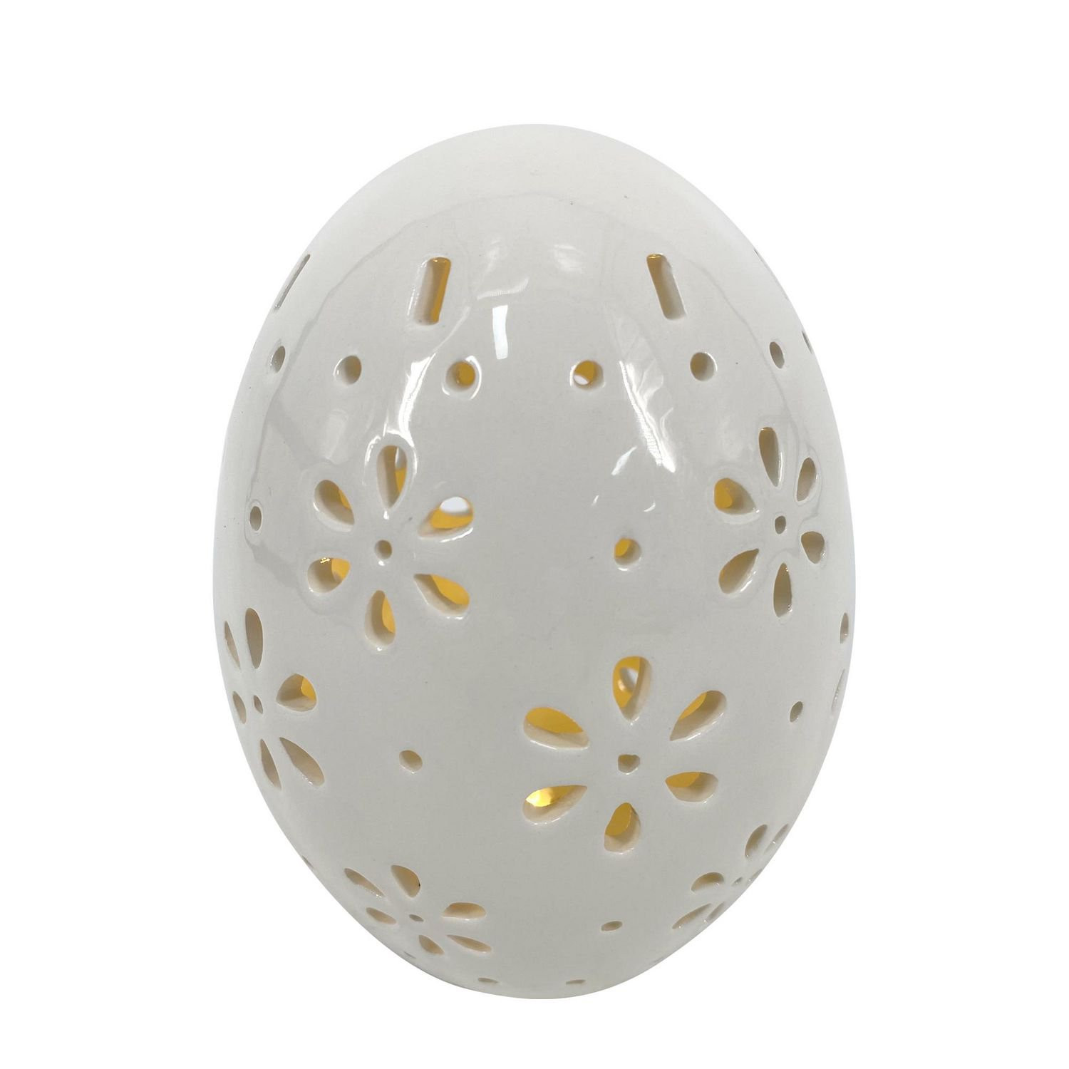 WHITE CERAMIC EGG TABLE TOP, 4.375in x 4.375in x 5.875in | Walmart (CA)