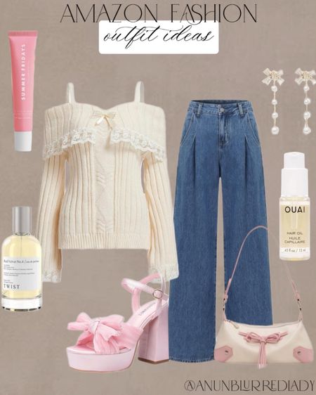 Amazon Feminine outfit idea with trendy finds! #Founditonamazon #amazonfashion #inspire #womensstyle Amazon fashion outfit inspiration, pink outfit, trendy amazon outfit 

#LTKfindsunder100 #LTKfindsunder50 #LTKstyletip