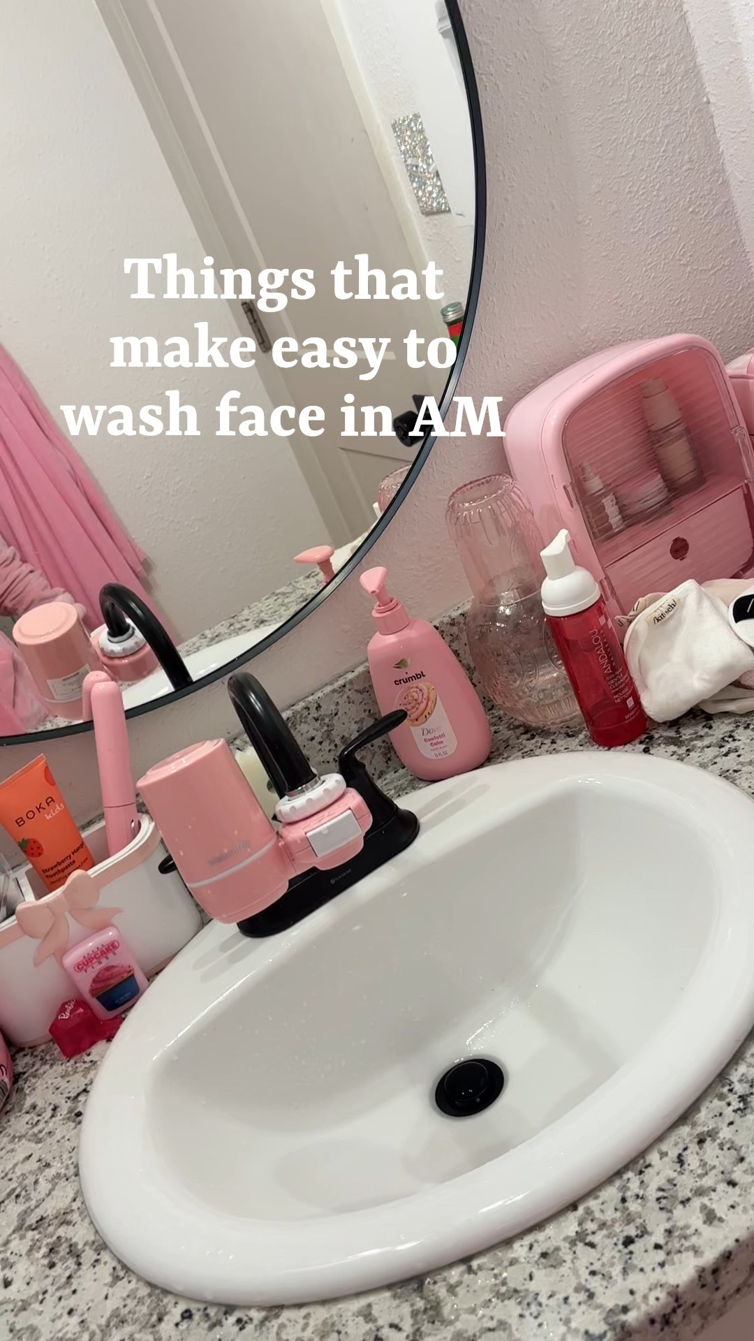 Pink skincare routine. Things that make washing face in morning at sink easier


#LTKBeauty #LTKHome #LTKActive