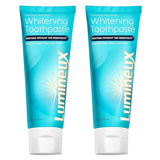 Lumineux Teeth Whitening Toothpaste 2 Pack - Enamel Safe for Sensitive & Whiter Teeth - Certified... | Amazon (US)