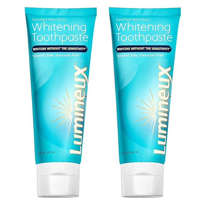 Lumineux Teeth Whitening Toothpaste 2 Pack Peroxide Free Enamel Safe for Sensitive Whiter Teeth C... | Amazon (US)