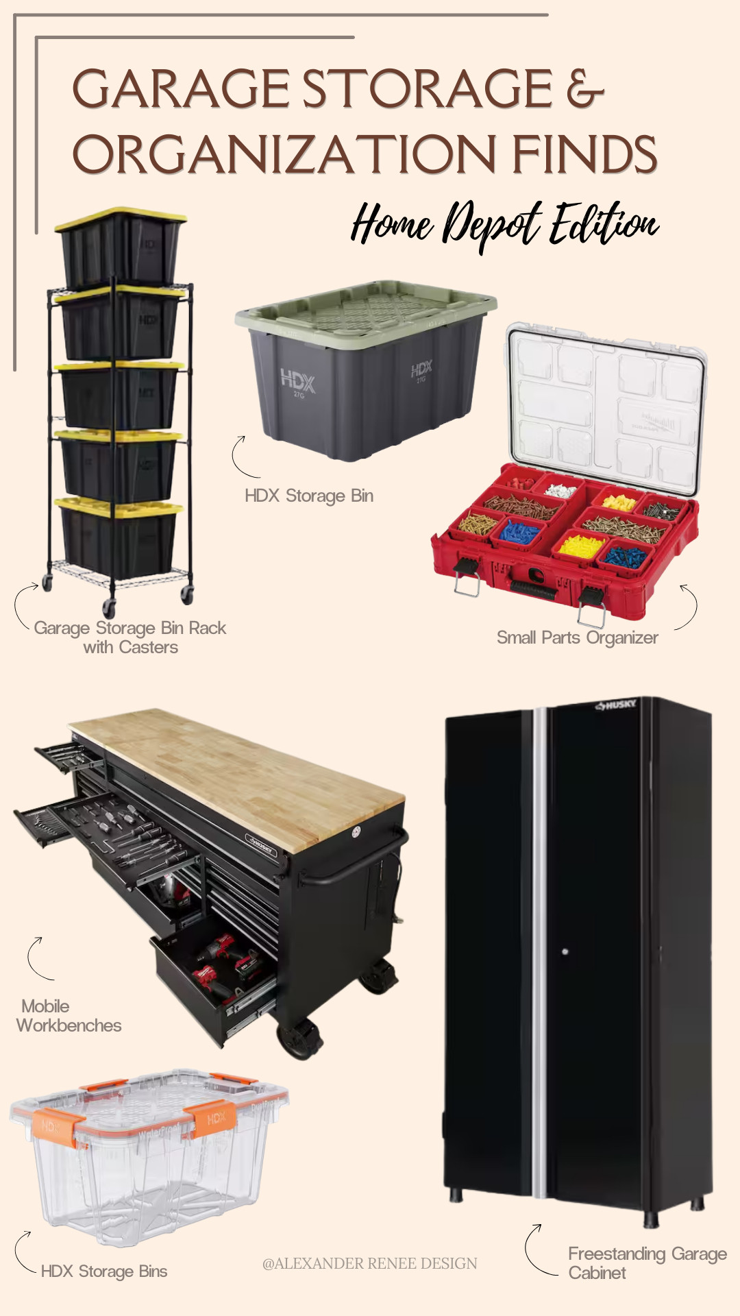 Garage storage finds from @HomeDepot 🛠️ Simple ways to get tools, bins, and everything else organized.

#GarageStorage #HomeOrganization #HomeDepotFinds #StorageIdeas 

 #LTKU #LTKHome