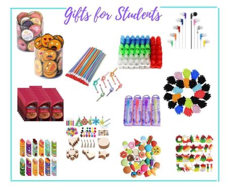 Over the past week, I’ve had tons of requests for ideas on gifts to give students, and I’ll admit, this is a tricky one. There are a lot of things to take into account, and of course these ideas won’t work for everyone, but I complied a list of some fun ideas that cover a wide range of ages and budget. Some gifts are more Christmas related and some not. BUT don’t forget, there are plenty of great things that don’t cost anything at all! My son was thrilled when his teacher gifted the class a pajama party/ stuffed animal day last year! And I know my high school students would love getting the gift of a free homework pass 😉 

#LTKGiftGuide #LTKHoliday #LTKkids