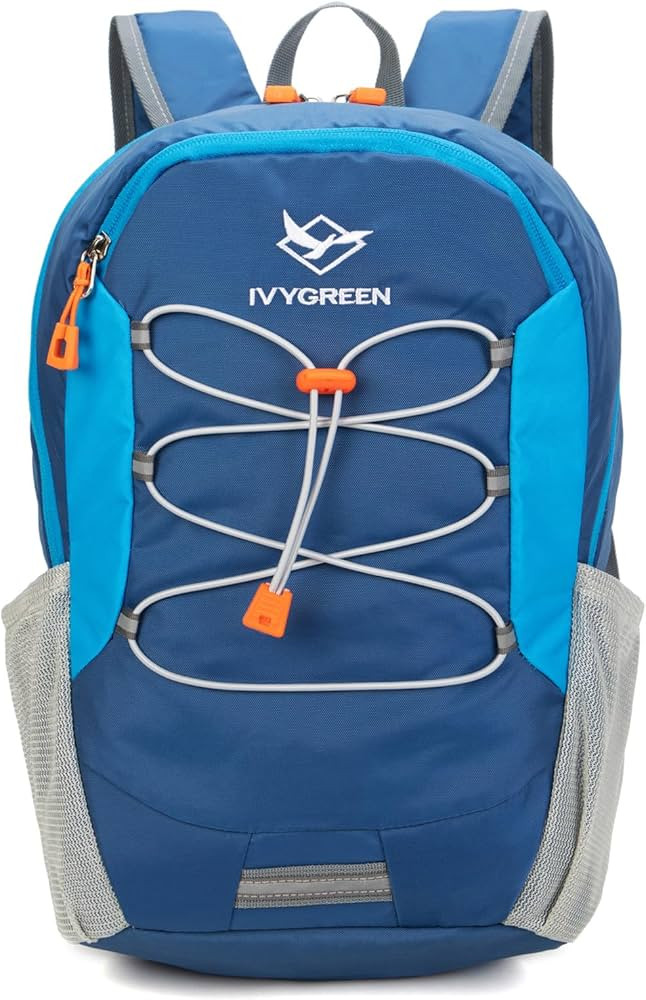 IVYGREEN Little Kids Hiking Backpack for Boys or Girls, Small Daypack for Camping or Travel (Blue... | Amazon (US)