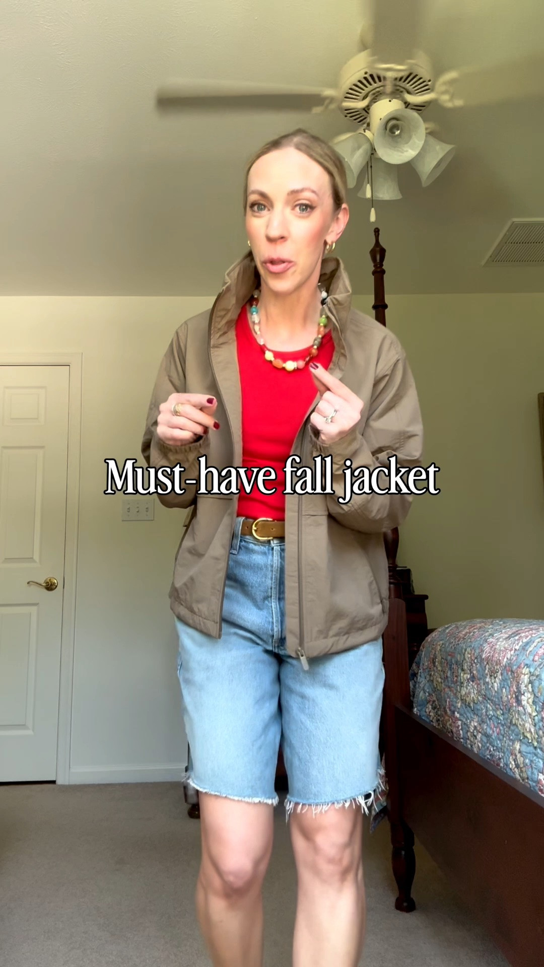 This windbreaker jacket is a must-have for fall! Water and wind resistant plus it has a hidden hood - roomy enough for a light sweater underneath (wearing XS)

#LTKOver40 #LTKTravel #LTKSeasonal