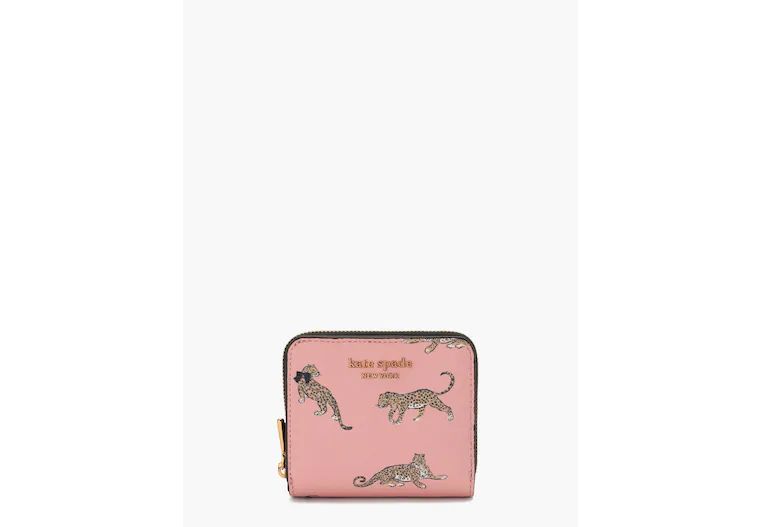 Morgan Leopard Small Compact Wallet | Kate Spade (US)