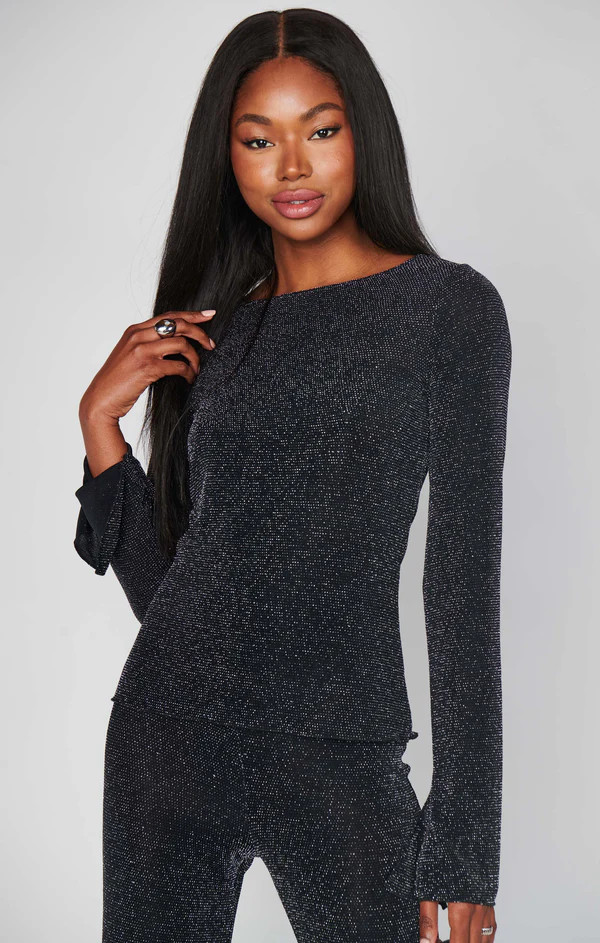 Bowie Top ~ Black Dancing Queen Shine | Show Me Your Mumu