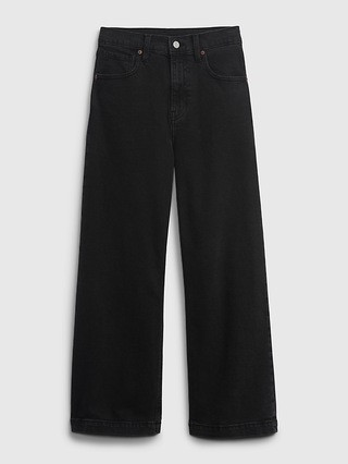 High Rise Stride Wide-Leg Ankle Jeans with Washwell | Gap (US)