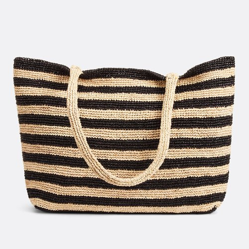 Two-Tone Raffia Bag | La Redoute (UK)