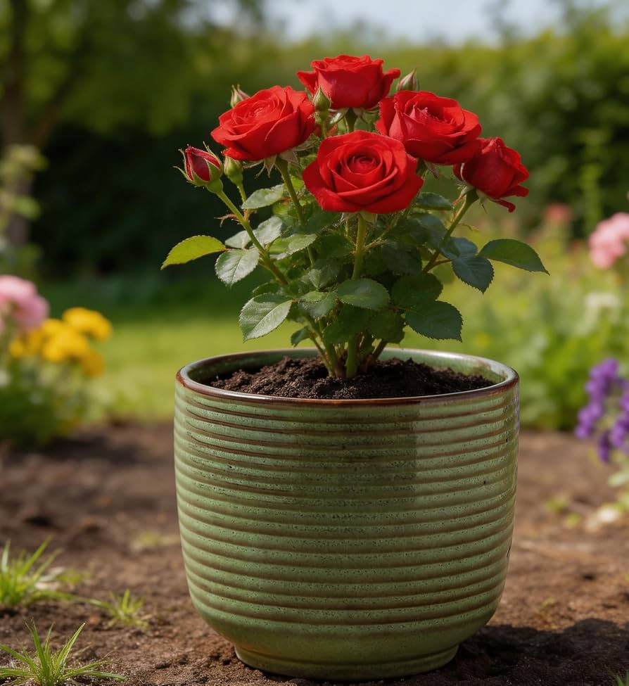 Ceramic Plant Pot, 5.12 Inch Small Planter with Unique Glaze, Home Decor Indoor Outdoor Flower Po... | Amazon (US)
