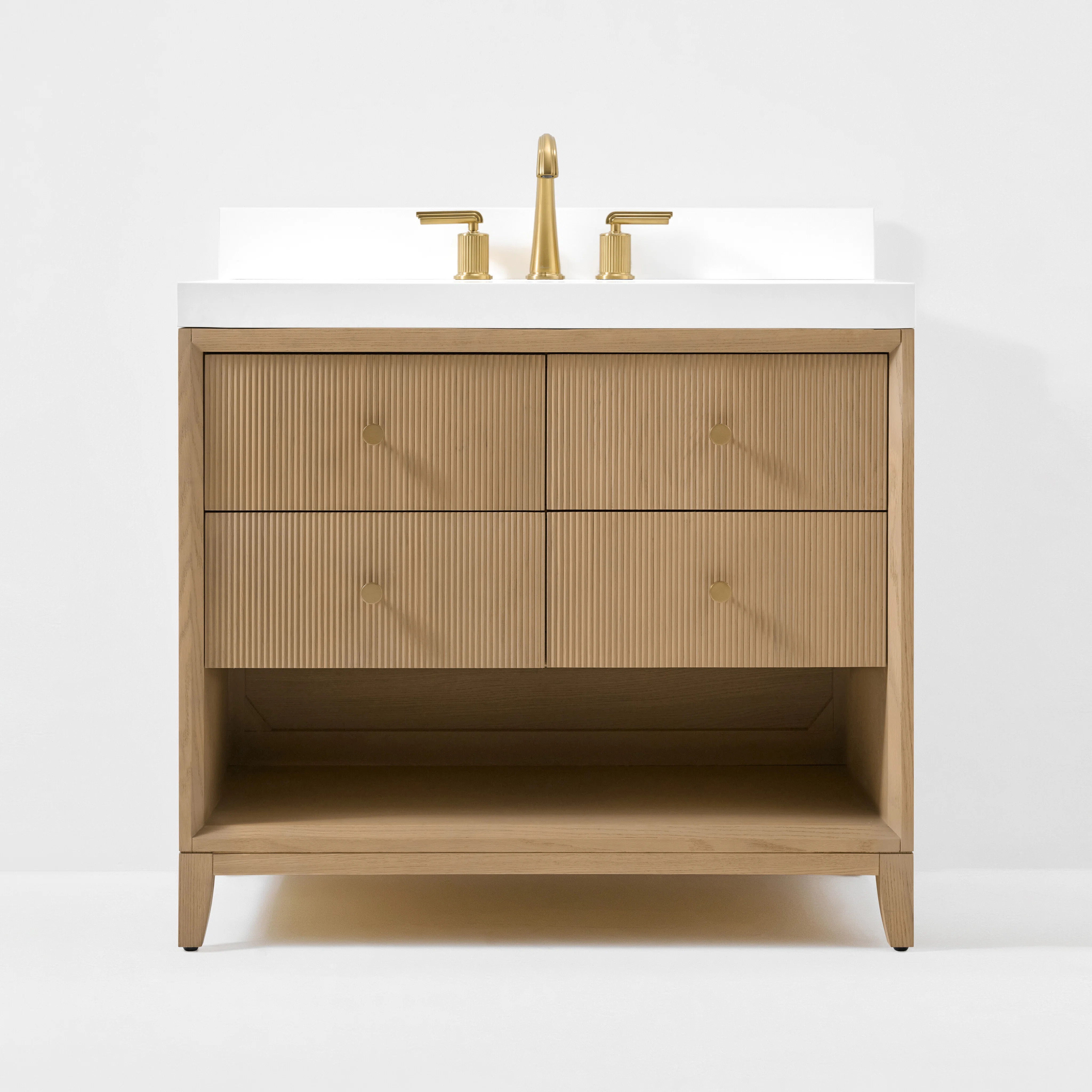 Momo 36" Freestanding Standard Single Bathroom Vanity with Top | Perigold