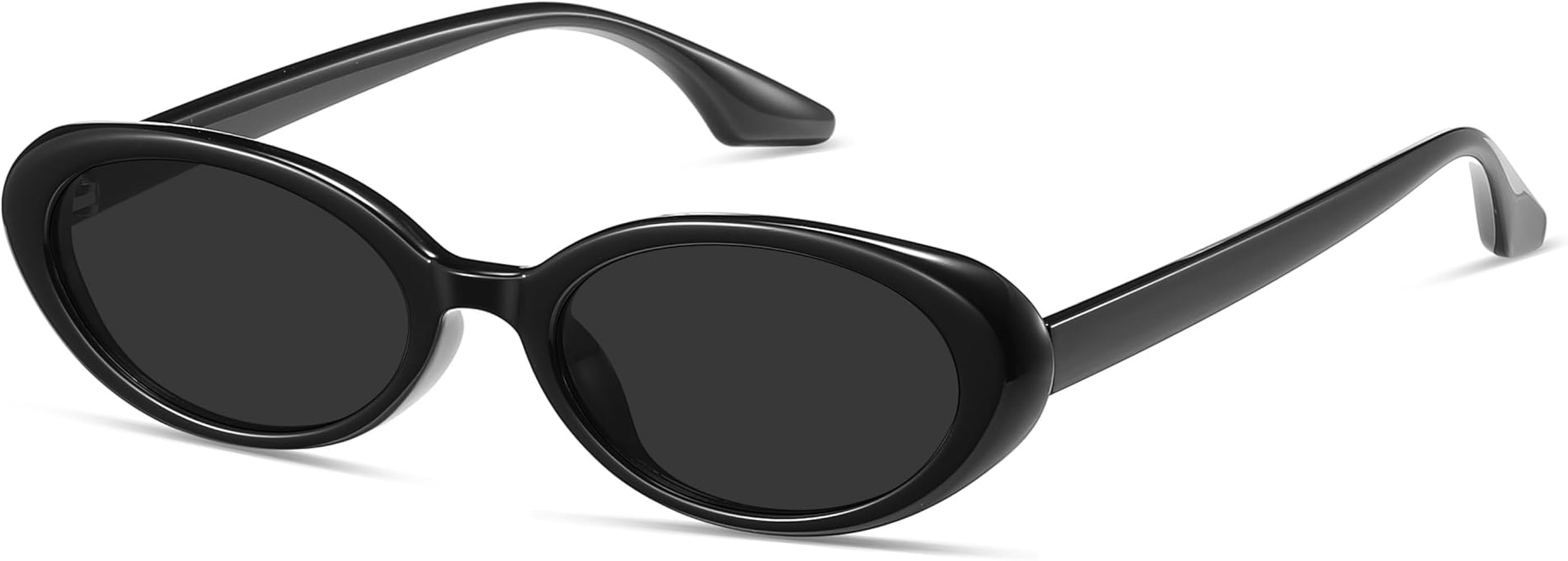 Retro Classic Oval Sunglasses for Women and Men Small 90s Style | Amazon (US)