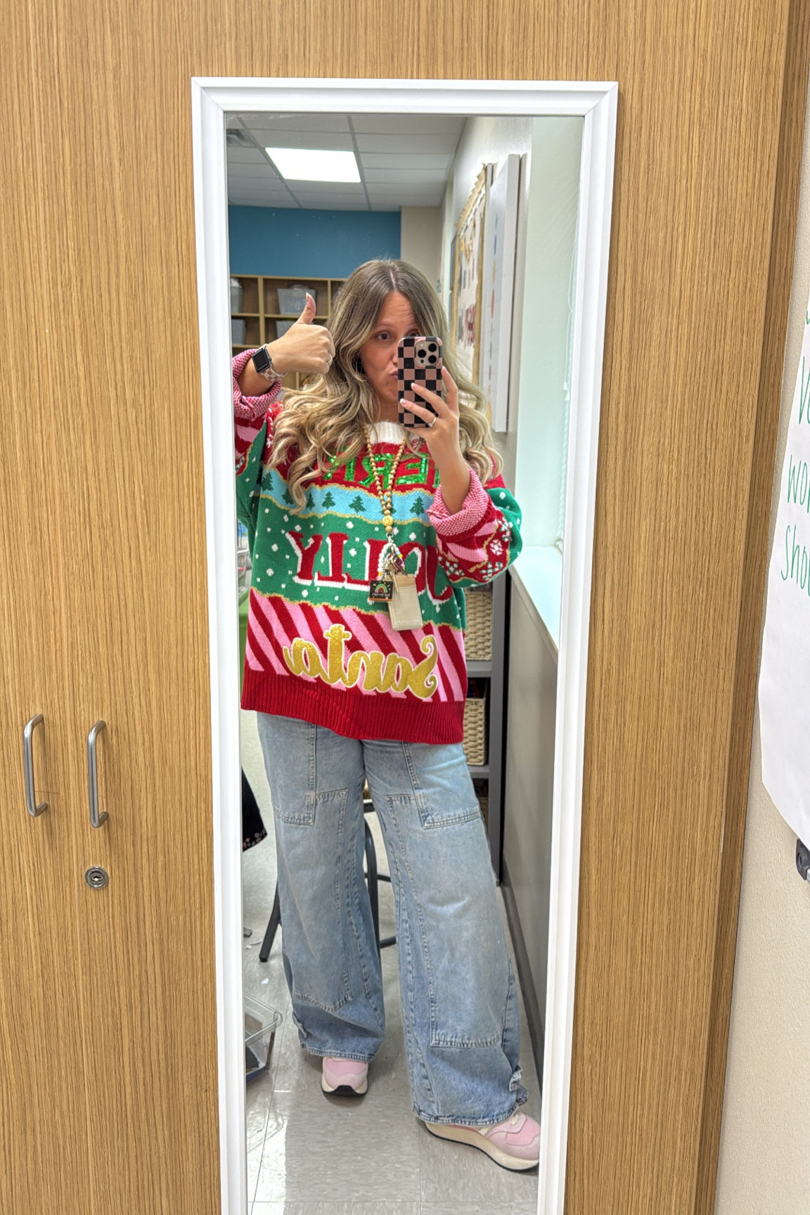 Festive teacher ootd ❤️🎄

#LTKStyleTip #LTKHoliday