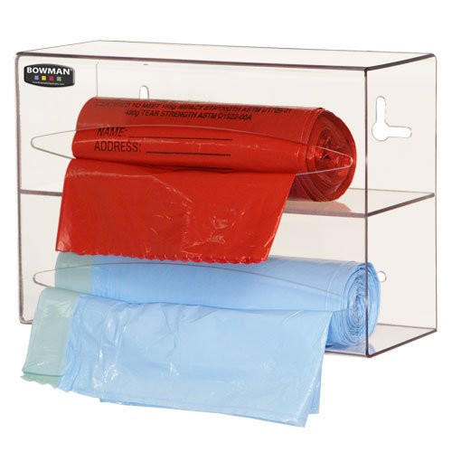 BOWMAN - Bag Dispenser - Double 10.10"W x 7.10"H x 3.95"D: Amazon.com: Industrial & Scientific | Amazon (US)
