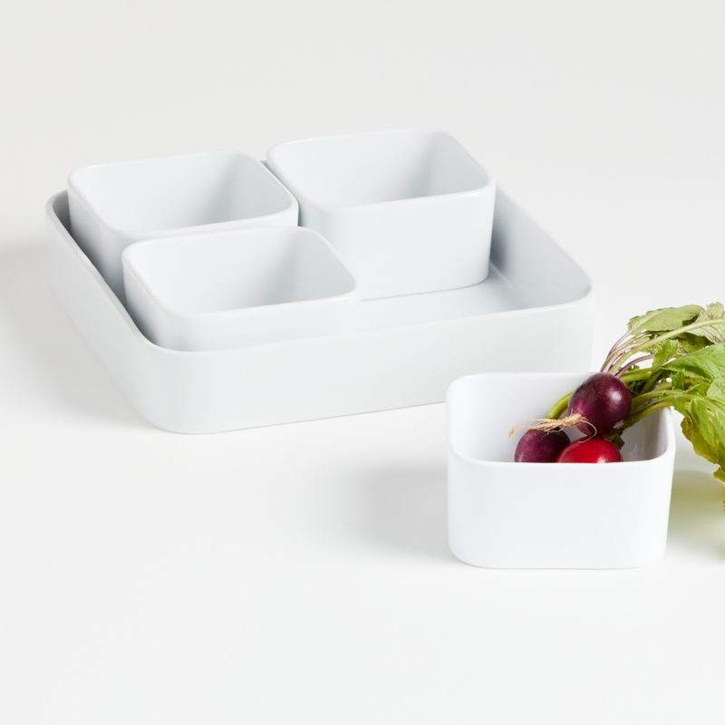 Modular 5-Piece Square Serving Set + Reviews | Crate and Barrel | Crate & Barrel