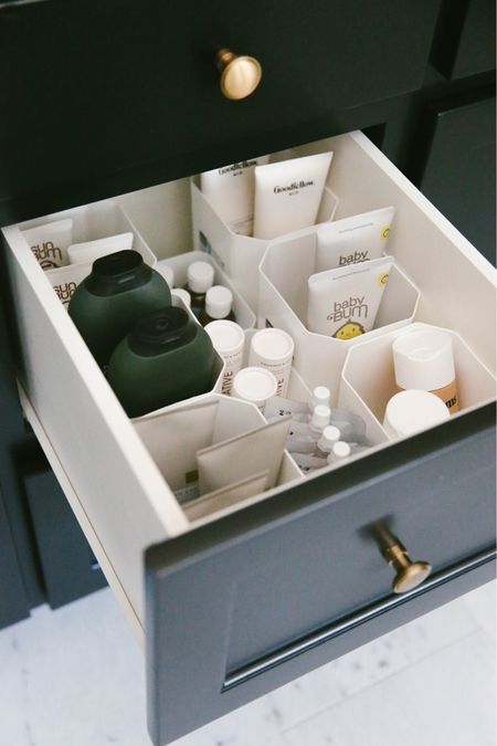 Easily organize your guest bathroom drawers so your visitors can easily find anything they forgot.

#LTKhome