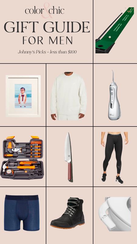 Johnnys gift guide picks for gifts less than $100 including tool kit, the best knife, water flosser and more 

#LTKHoliday #LTKGiftGuide #LTKmens