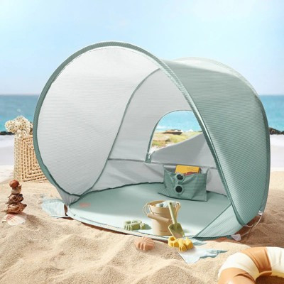 Tiny Land® One-Stop Baby Beach Tent with Sand Toys, Pop Up UV Sun Shelter for Kids, Baby Summer Outdoor - Sea Blue | Target