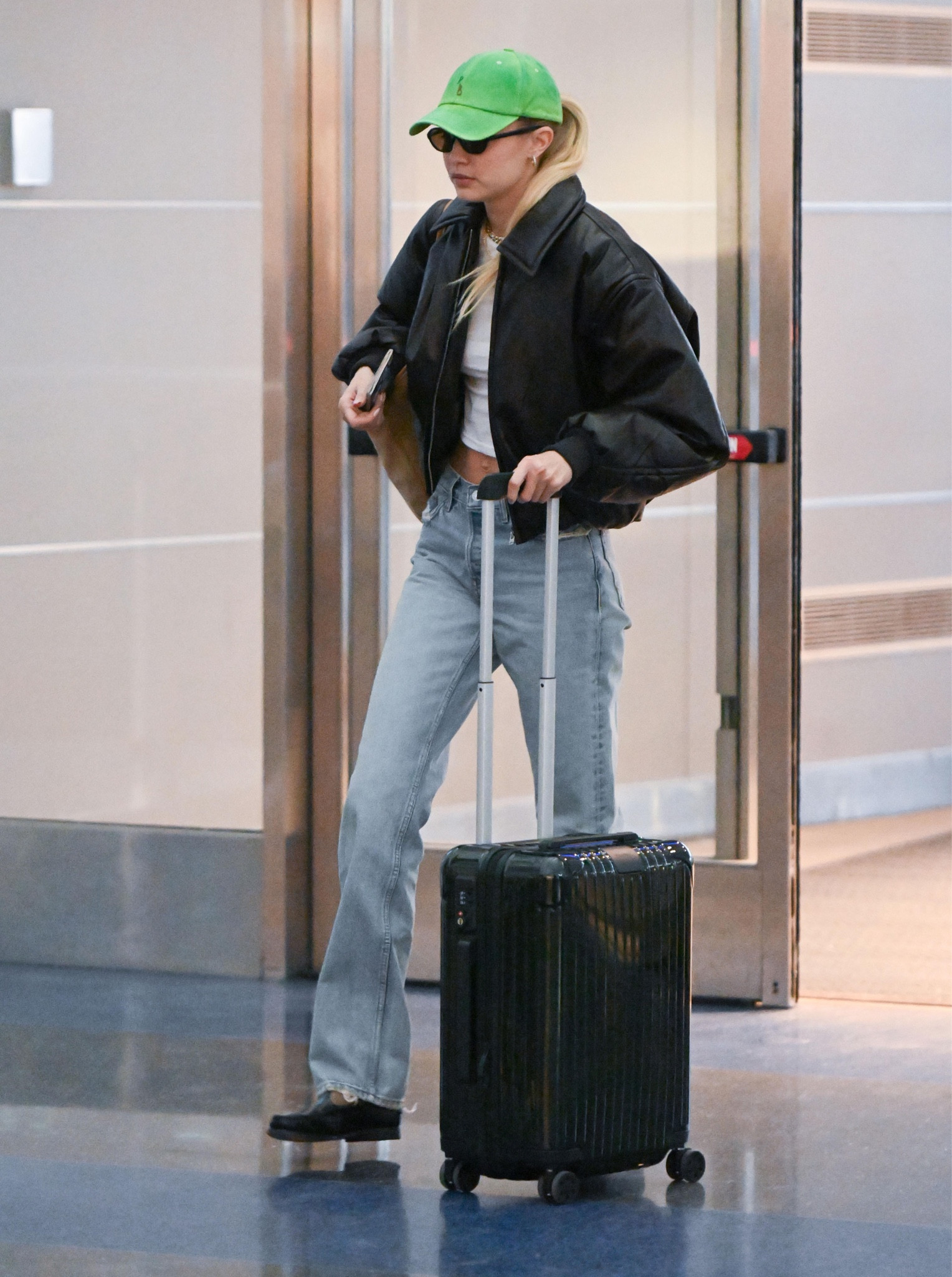 Last month, Gigi Hadid was spotted at JFK Airport wearing an Acne Studios bomber jacket, Re/Done jeans and G.H. Bass loafers. She travelled in style with a Rimowa suitcase. #gigihadid #gigihadidstyle #hadidstyle #hadidscloset #getthelook#LTKshoecrush

#LTKstyletip