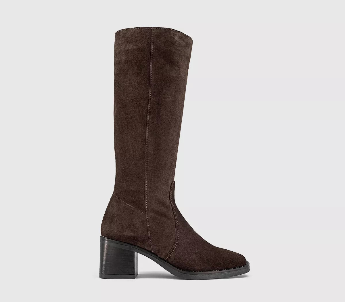 Karamel Knee High Block Heel Boots | Office Shoes (UK)