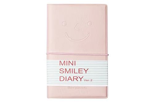 Smiley Mini Diary Leather Notebook Journal Lined & Plain Paper - Various Colours (Pastel Pink) | Walmart (US)