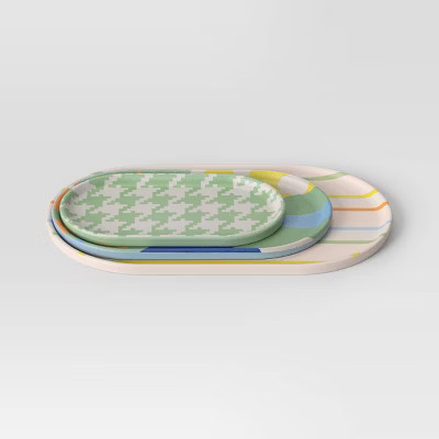 3pk Melamine Trays Orange/green - Room Essentials™ | Target