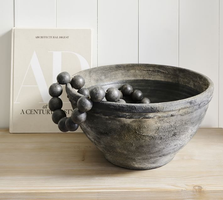 Artisan Handcrafted Ceramic Bowl - Black | Pottery Barn | Pottery Barn (US)