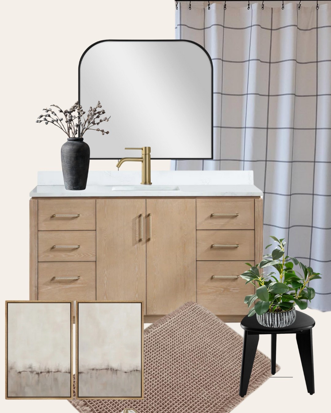 A bathroom refresh doesn’t have to break the bank! Opt for a premade vanity and counter combo! ✨ still stunning! #design #remodel #reno #interior #design

#LTKHome