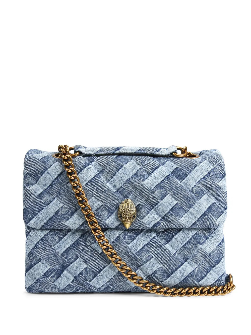 Kurt Geiger London large Kensington Soft denim shoulder bag - Blue | Farfetch Global
